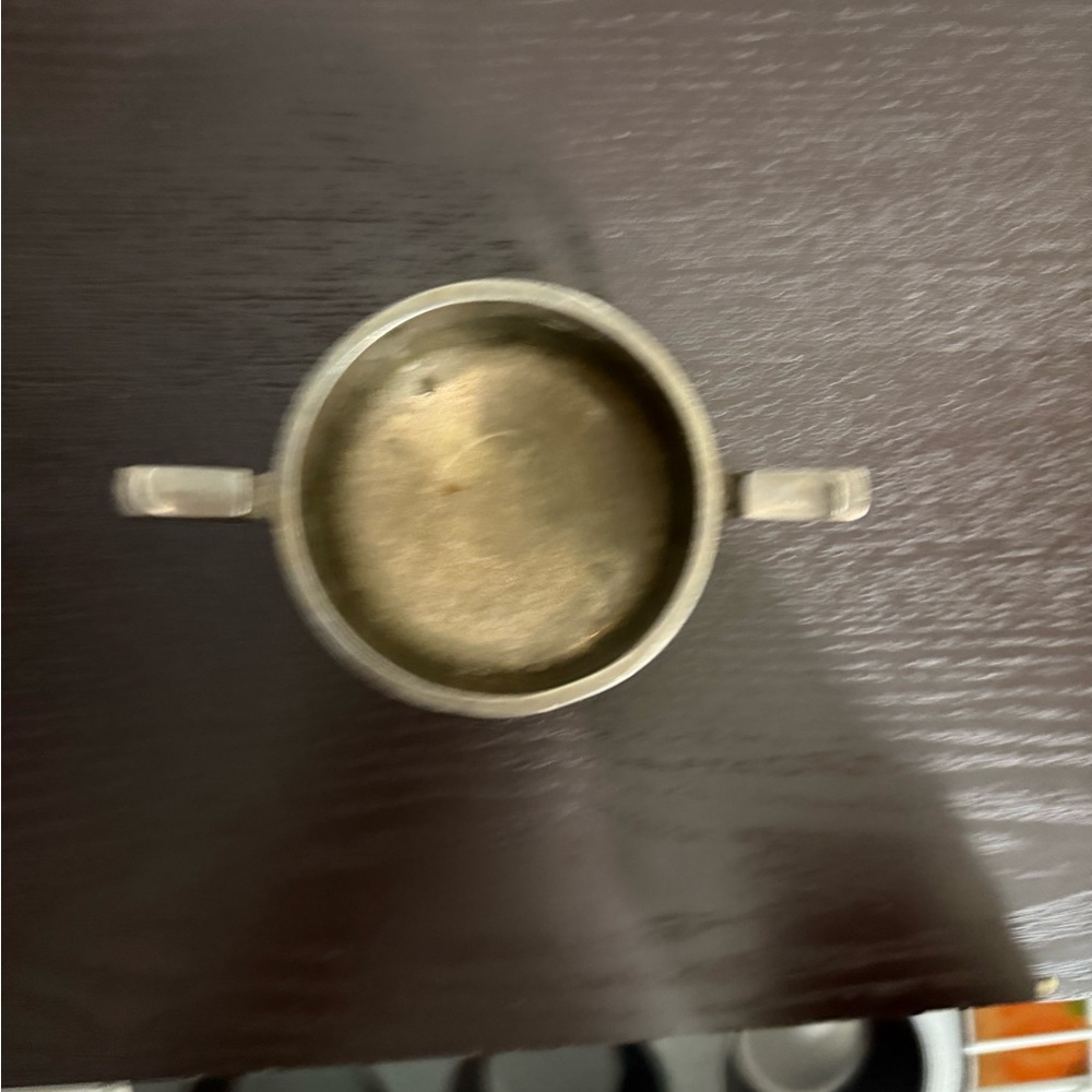 Elegant Silver Metal Bowl
